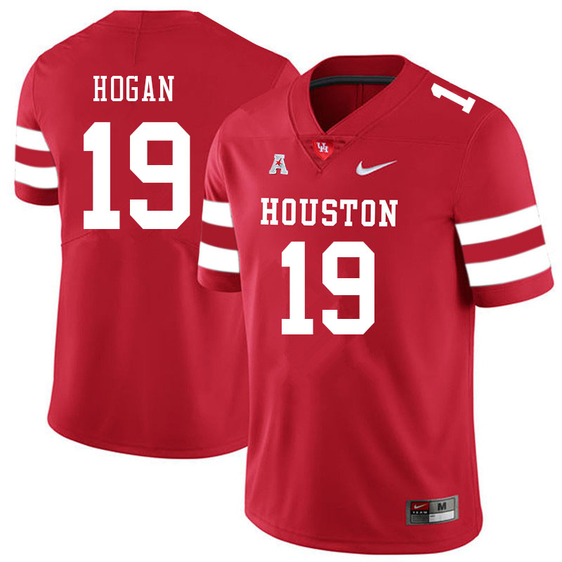 Men #19 Alex Hogan Houston Cougars College Football Jerseys Sale-Red - Click Image to Close